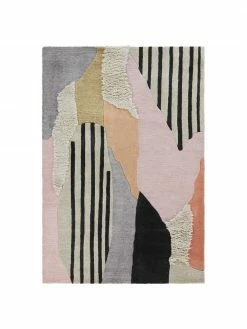 Meilleur prix 🌟 Grand tapis en laine à longs poils tufté main Bobo, larg. 160 x long. 230 cm (taille M) ✔️