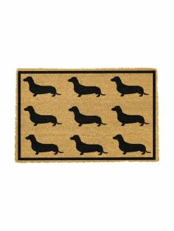 Meilleur prix 🌟 Paillasson Dachshund, larg. 40 x long. 60 cm ⌛