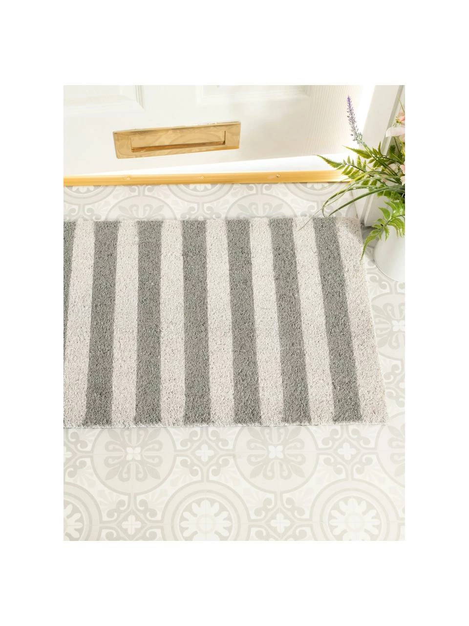 Budget 🤩 Paillasson Grey Stripes, 45 x 75 cm 🎉 – Image 2