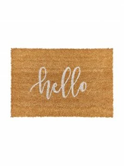 Sortie 🎉 Paillasson Hello, larg. 40 x long. 60 cm 👍