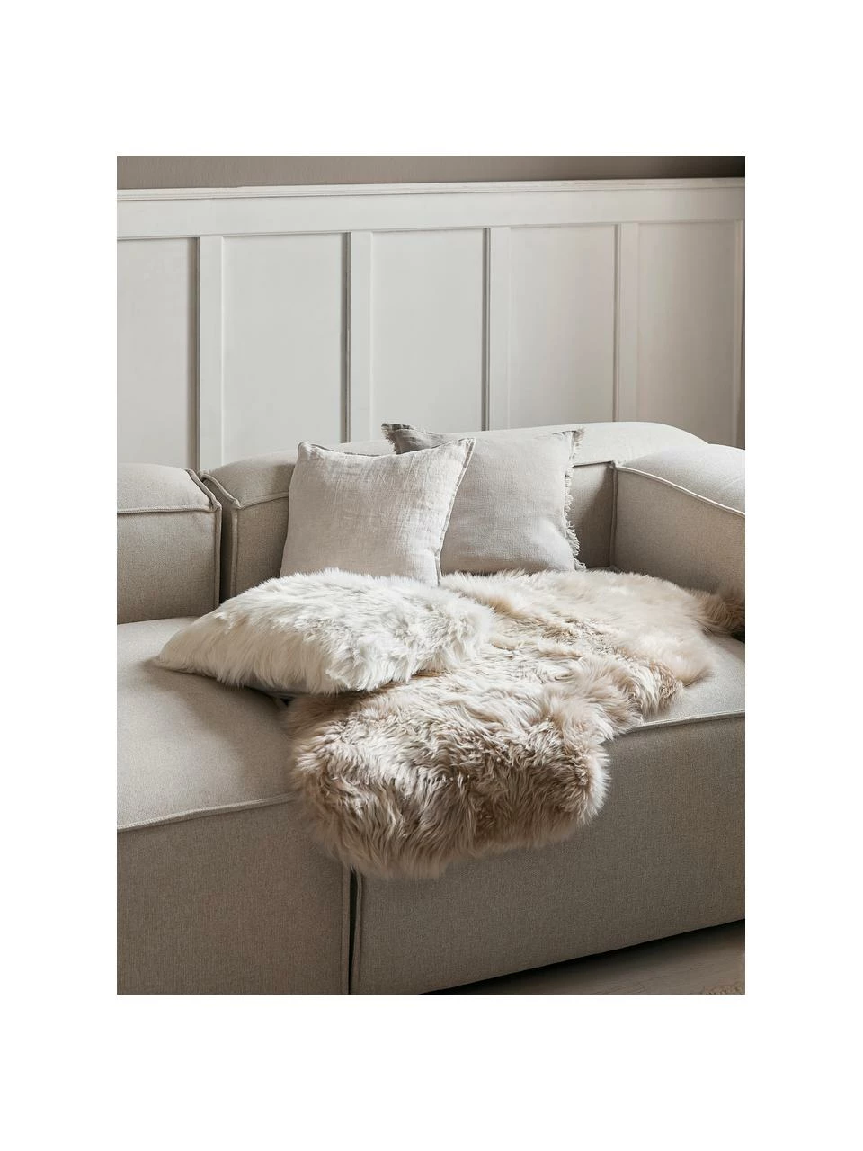 Promo 🌟 Peau de mouton lisse Oslo, larg. 60 x long. 90 cm 🧨 – Image 6