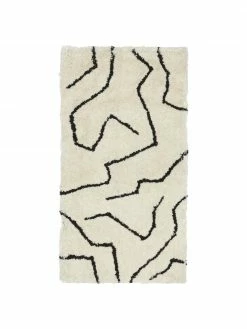 De gros 😀 Westwing Collection Tapis à poils longs crème tufté main Davin, larg. 80 x long. 150 cm (taille XS) ⌛