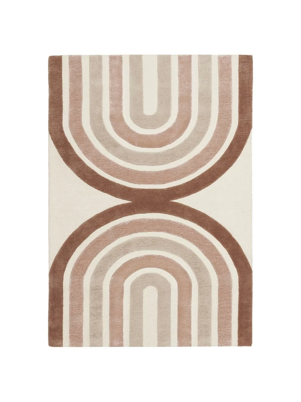 Acheter 🎉 Westwing Collection Tapis à poils ras tufté main beige/rose Jules, larg. 160 x long. 230 cm (taille M) 👏