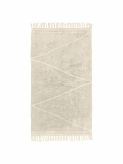 Coupon 🌟 Westwing Collection Tapis avec franges tufté main motif zigzag Asisa, larg. 80 x long. 150 cm (taille XS) ✨