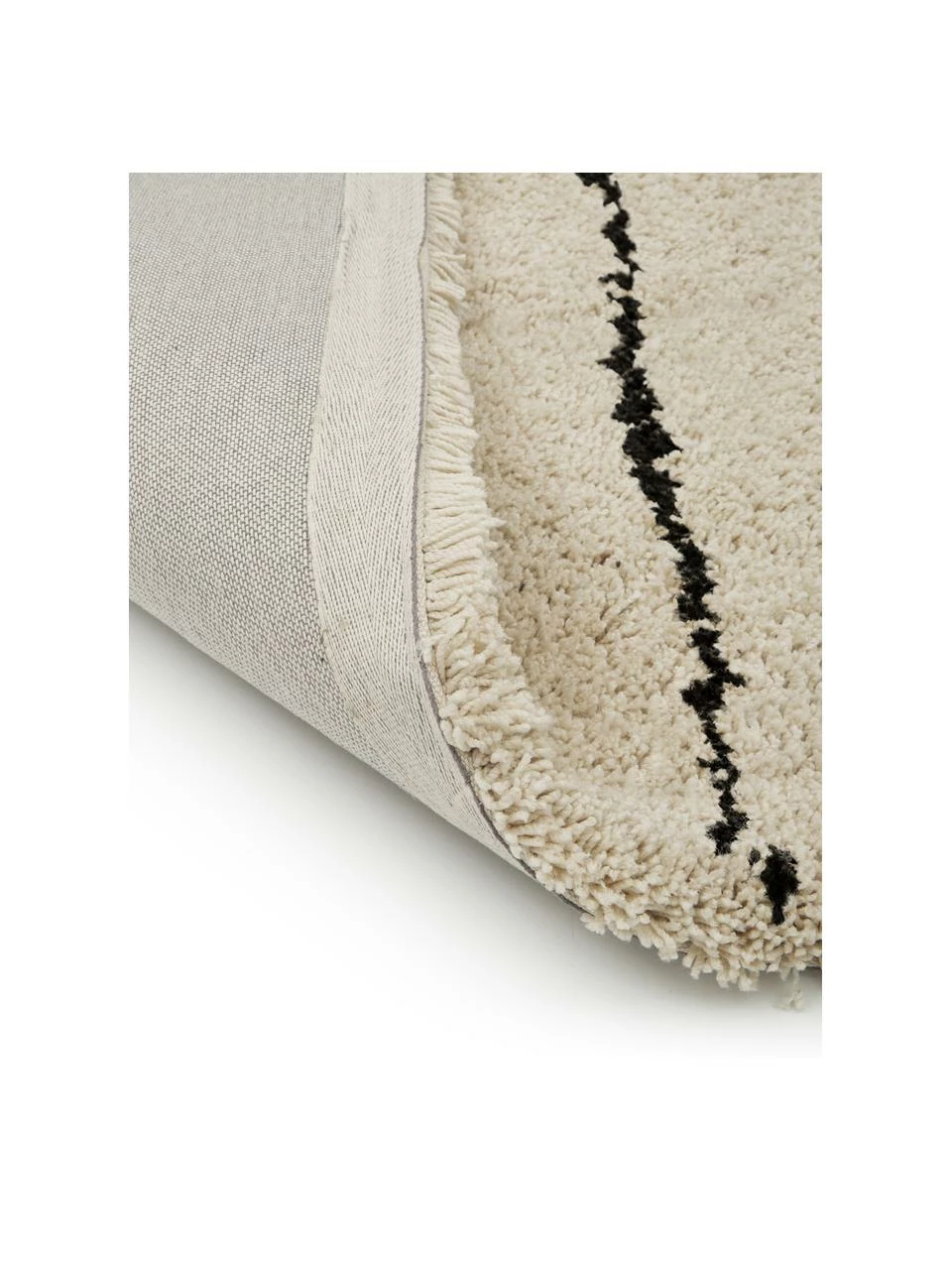 De gros 😀 Westwing Collection Tapis beige poils longs et moelleux, tufté main Dunya, larg. 120 x long. 180 cm (taille S) 😍 – Image 5