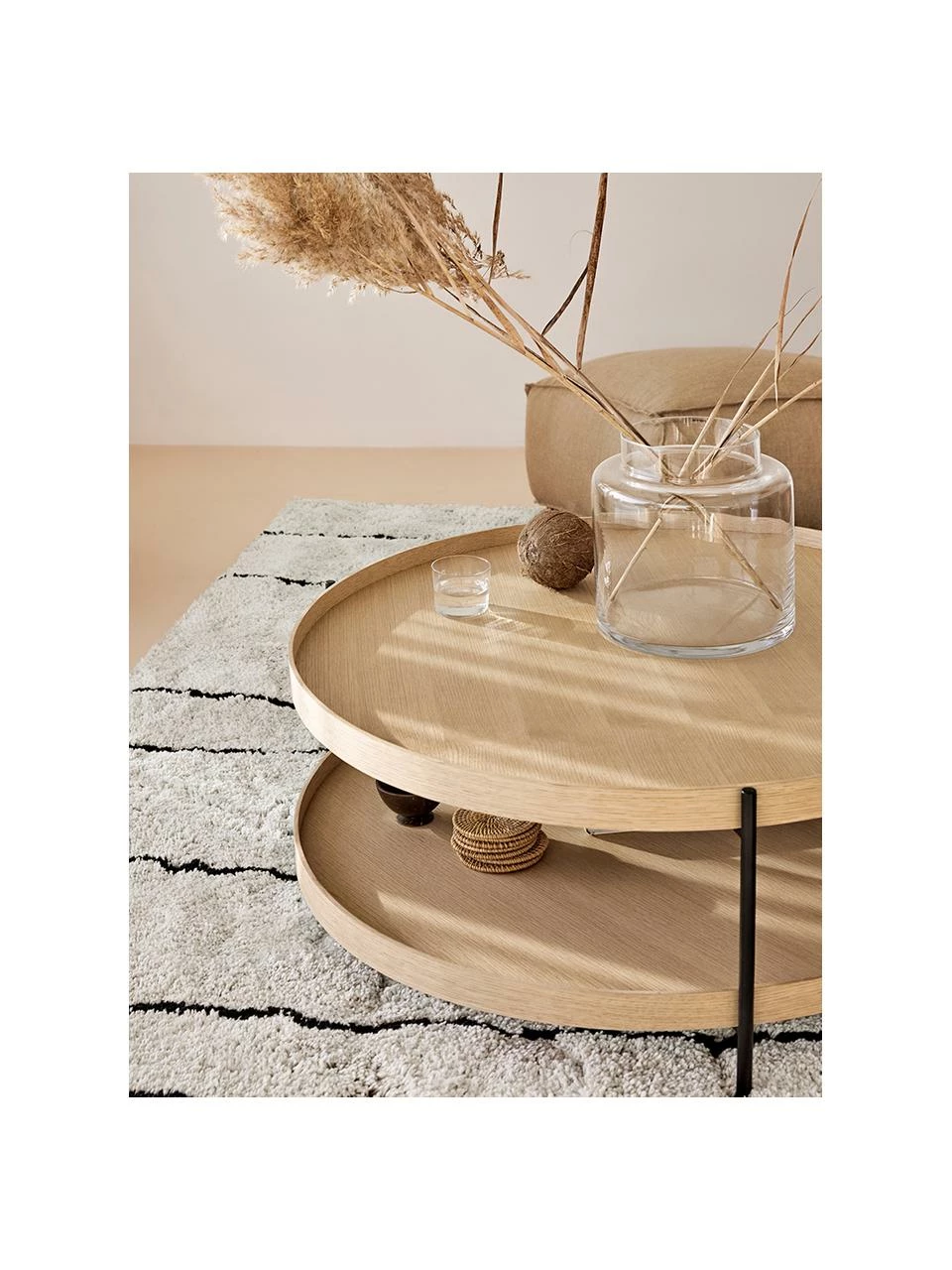 De gros 😀 Westwing Collection Tapis beige poils longs et moelleux, tufté main Dunya, larg. 120 x long. 180 cm (taille S) 😍 – Image 6