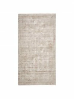 Remise 🎁 Westwing Collection Tapis beige viscose tissé main Jane, larg. 80 x long. 150 cm (taille XS) 😍