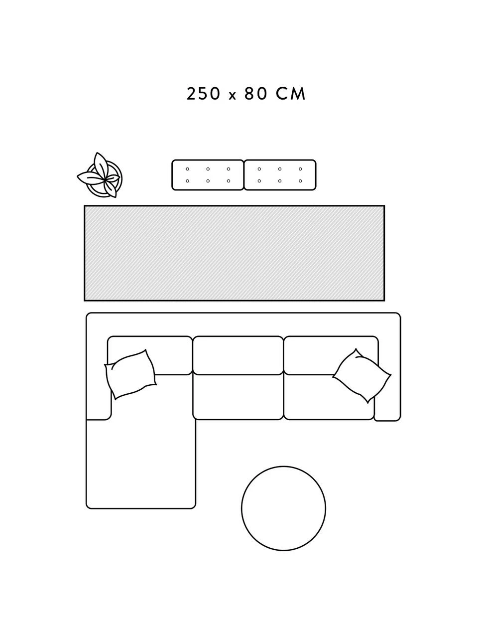 Tout neuf 🥰 Westwing Collection Tapis de couloir beige poils longs Dreamy, larg. 80 x long. 250 cm 😀 – Image 2