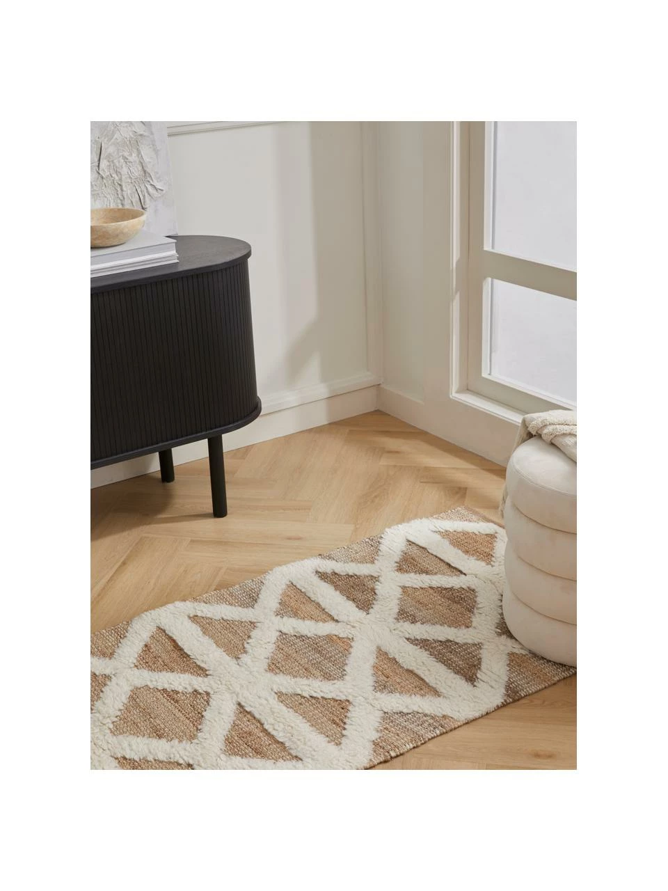 Meilleure affaire 👏 Westwing Collection Tapis de couloir en jute tissé à la main Malea, larg. 80 x long. 200 cm ⭐ – Image 2