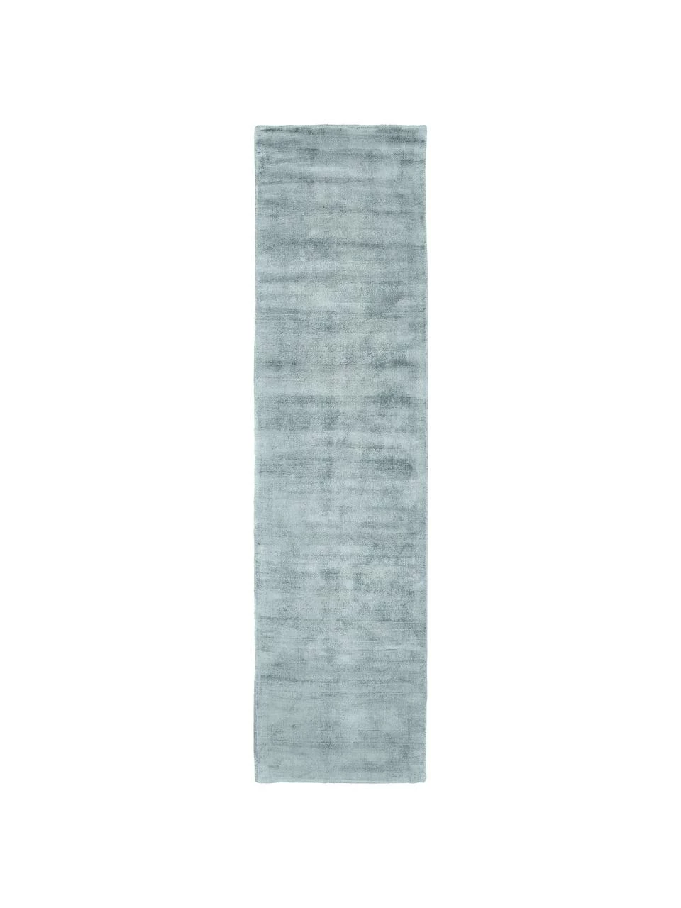 Bon marché 😀 Westwing Collection Tapis de couloir en viscose bleu de glace Jane, larg. 80 x long. 300 cm ✔️