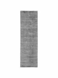 Grosses soldes ❤️ Westwing Collection Tapis de couloir en viscose gris, tissé main Jane, larg. 80 x long. 200 cm ⌛