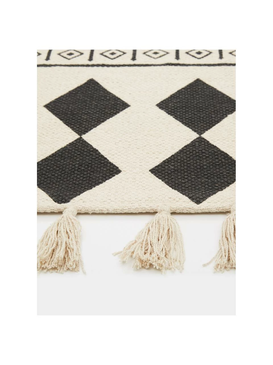 Tout neuf ✨ Westwing Collection Tapis de couloir ethnique blanc crème Edna, larg. 80 x long. 250 cm 🌟 – Image 6