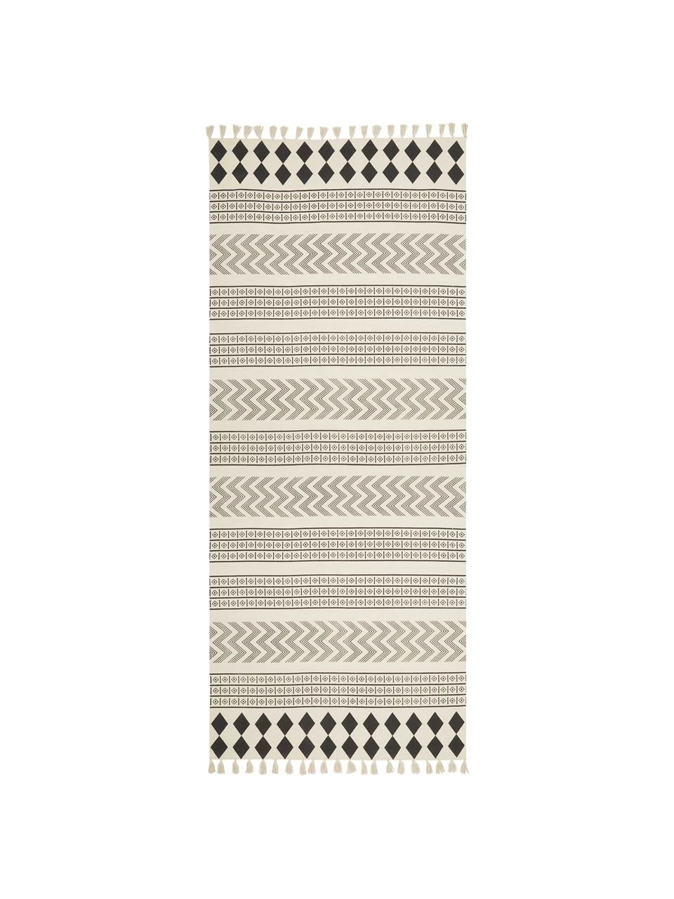 Tout neuf ✨ Westwing Collection Tapis de couloir ethnique blanc crème Edna, larg. 80 x long. 250 cm 🌟