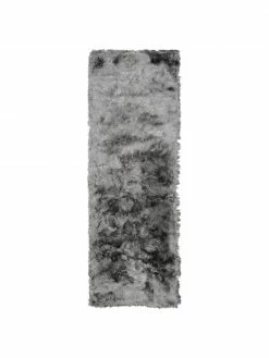 Grosses soldes 🥰 Westwing Collection Tapis de couloir gris clair longs poils brillants Jimmy, Larg. 80 x long. 250 cm 👍