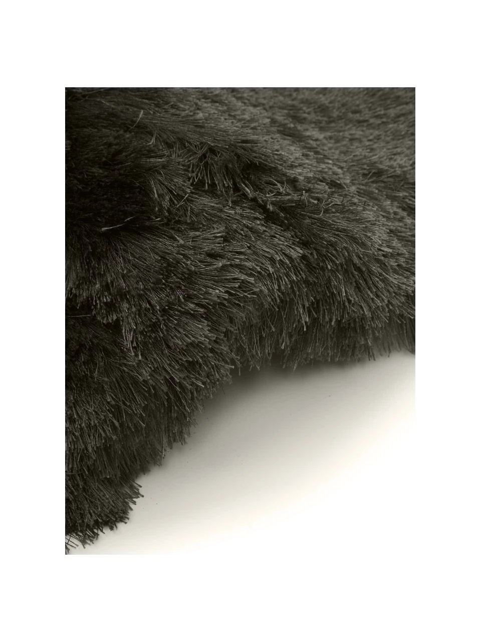 Vente flash 🤩 Westwing Collection Tapis de couloir gris foncé longs poils brillants Jimmy, Larg. 80 x long. 250 cm 👏 – Image 5