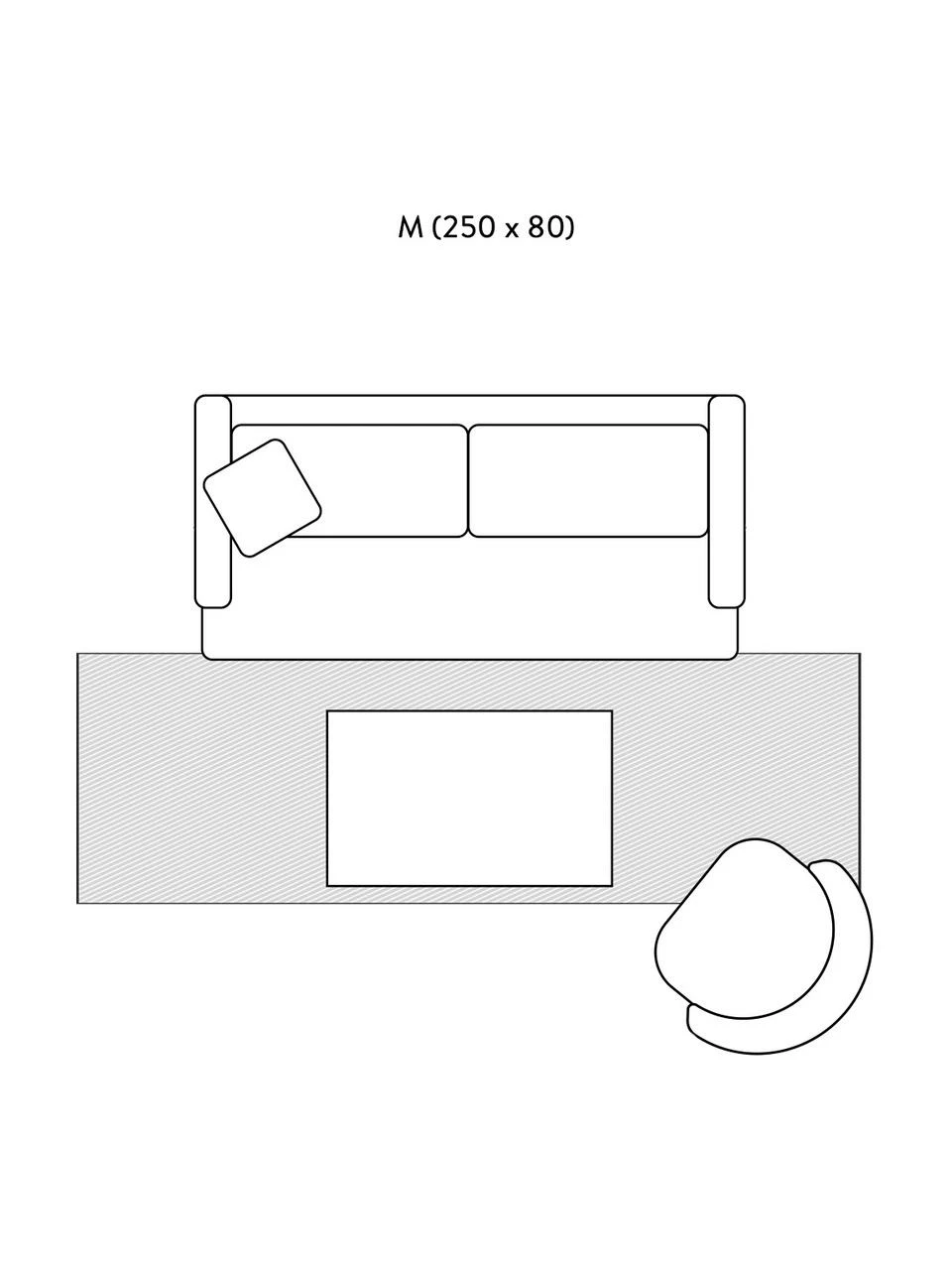 Vente flash 🤩 Westwing Collection Tapis de couloir gris foncé longs poils brillants Jimmy, Larg. 80 x long. 250 cm 👏 – Image 6