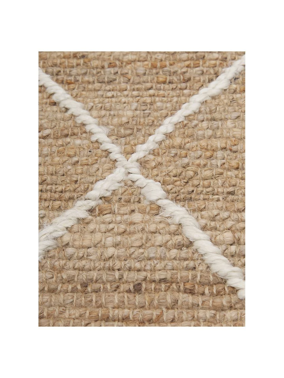 Vente flash ✔️ Westwing Collection Tapis de couloir jute fait main Kunu, larg. 80 x long. 250 cm 🎁 – Image 3