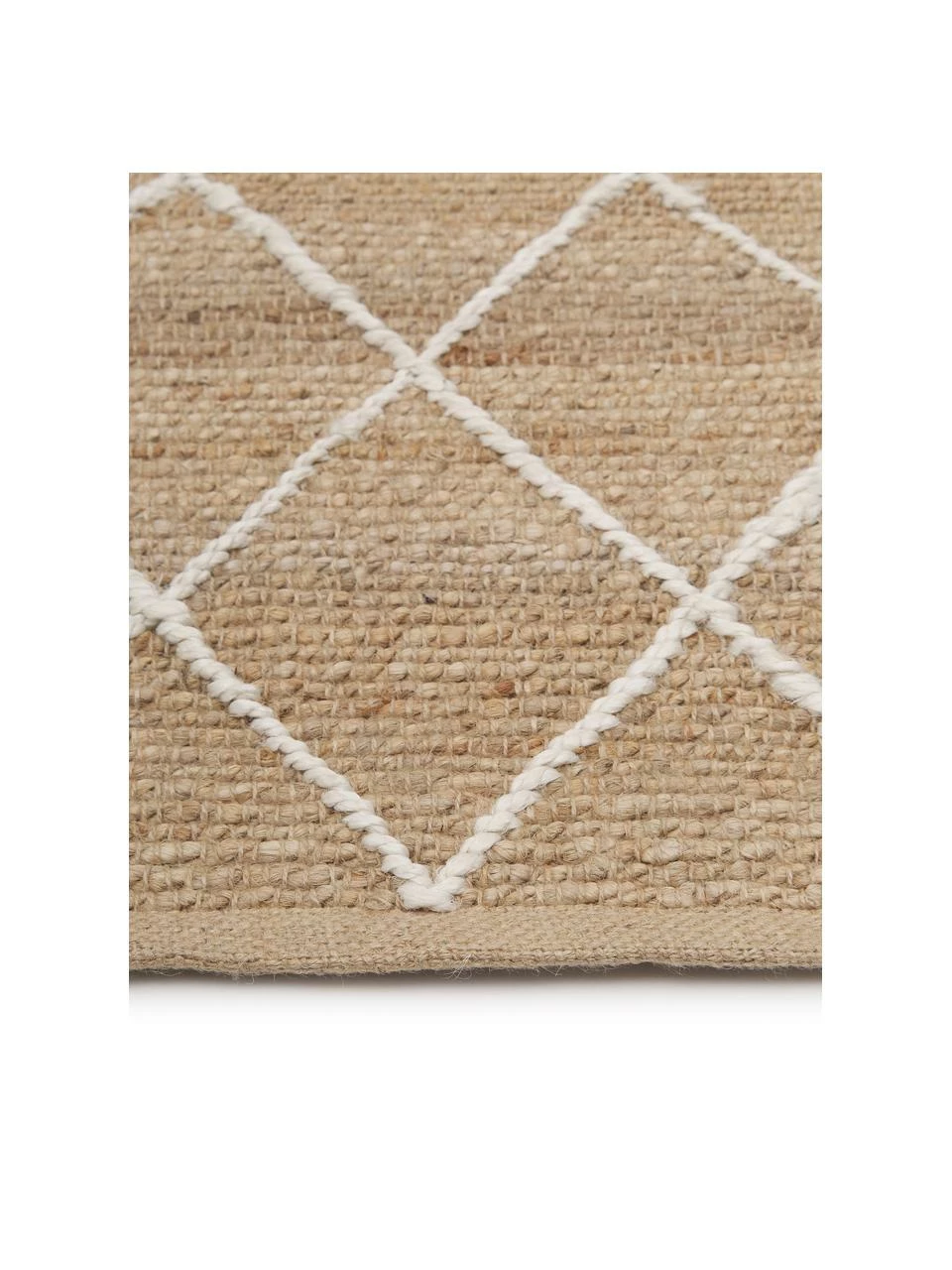 Vente flash ✔️ Westwing Collection Tapis de couloir jute fait main Kunu, larg. 80 x long. 250 cm 🎁 – Image 5