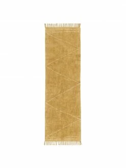 Sortie 🎁 Westwing Collection Tapis d'entrée pur coton beige tufté à la main Asisa, larg. 80 x long. 250 cmDisponibilité limitée 💯
