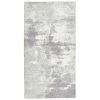Acheter ❤️ Westwing Collection Tapis design à poils ras gris Aviva, larg. 80 x long. 150 cm (taille XS) ❤️