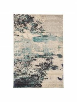 Le moins cher 🥰 Tapis design bleu ivoire Celestial, larg. 120 x long. 180 cm (taille S) 🤩