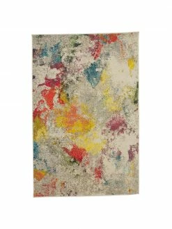 Sortie 🔥 Tapis design jute multicolore Celestial, larg. 120 x long. 180 cm (taille S)Disponibilité limitée 💯