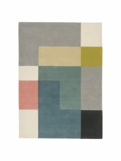 Promo 🤩 Linie Design Tapis design laine multicolore Tetris, larg. 170 x long. 240 cm (taille M) ✨
