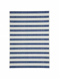 Top 10 😉 Westwing Collection Tapis d'extérieur bleu à jeu de rayures Axa, larg. 200 x long. 290 cm (taille L) ❤️