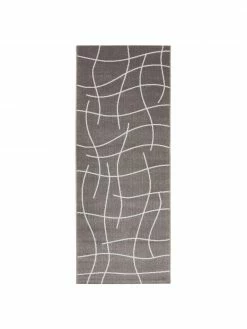De gros ✔️ Westwing Collection Tapis d'extérieur gris foncé Lillyan, larg. 80 x long. 200 cmSeulement 1 produit disponible ⭐