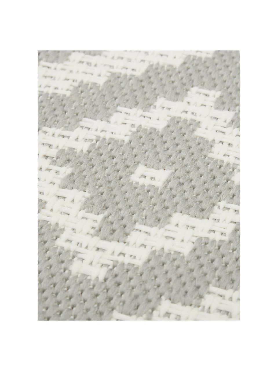 Tout neuf 🎉 Westwing Collection Tapis d'extérieur gris/blanc Miami, larg. 80 x long. 150 cm (taille XS) 🎉 – Image 3