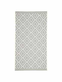 Tout neuf 🎉 Westwing Collection Tapis d'extérieur gris/blanc Miami, larg. 80 x long. 150 cm (taille XS) 🎉