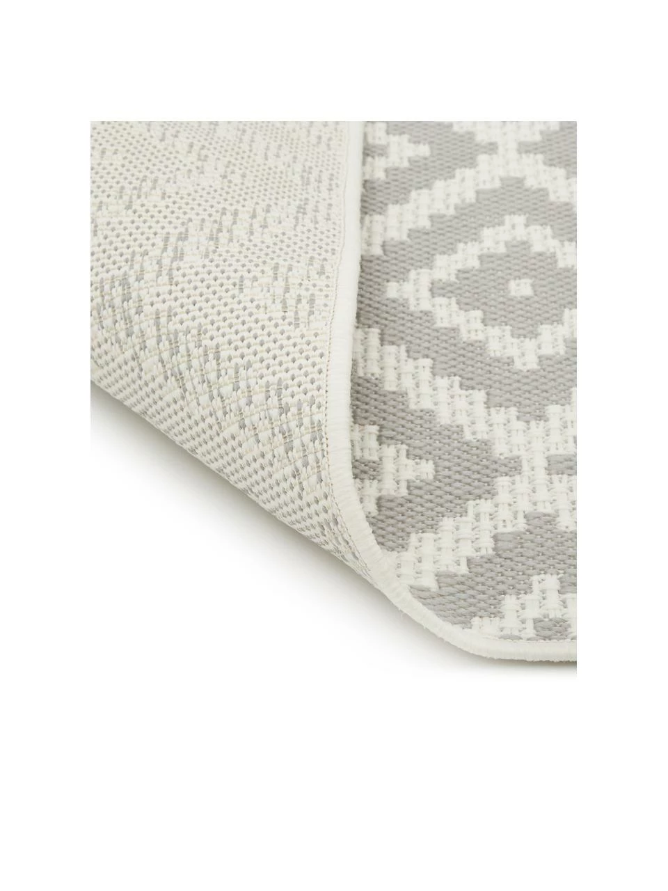 Tout neuf 🎉 Westwing Collection Tapis d'extérieur gris/blanc Miami, larg. 80 x long. 150 cm (taille XS) 🎉 – Image 5