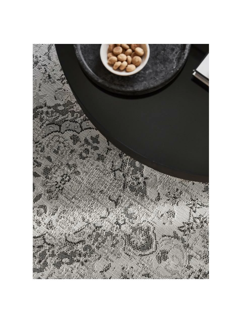 Nouveau 🥰 Tapis d'extérieur vintage gris crème Cenon, larg. 115 x long. 170 cm (taille S) 👍 – Image 5