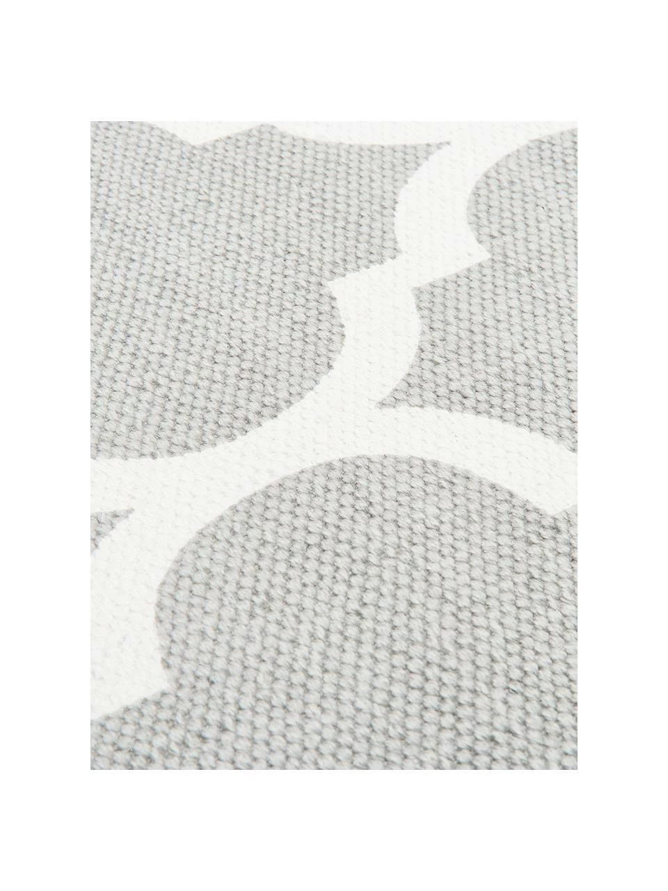 Coupon ⭐ Westwing Collection Tapis en coton fin tissé main gris Amira, larg. 120 x long. 180 cm (taille S) 🌟 – Image 3