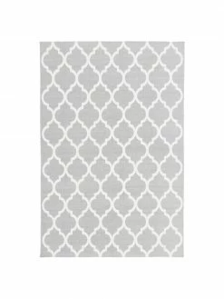 Coupon ⭐ Westwing Collection Tapis en coton fin tissé main gris Amira, larg. 120 x long. 180 cm (taille S) 🌟