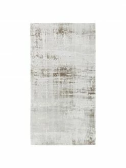 Tout neuf 😀 Westwing Collection Tapis en coton tissé à plat argent/gris/beige Louisa, larg. 80 x long. 150 cm (taille XS) 💯