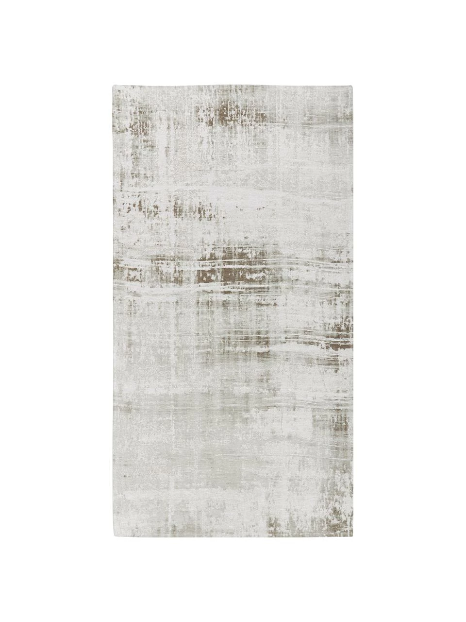 Tout neuf 😀 Westwing Collection Tapis en coton tissé à plat argent/gris/beige Louisa, larg. 80 x long. 150 cm (taille XS) 💯