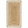 Promo 🔔 Westwing Collection Tapis en jute tissé main Clover, larg. 80 x long. 150 cm (taille XS) 😍