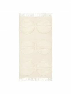 Remise 😀 Westwing Collection Tapis en laine beige tufté à la main Anica, larg. 80 x long. 150 cm (taille XS) 🔥