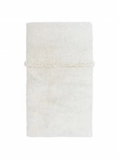 Remise 🌟 Lorena Canals Tapis en laine blanc fait main Tundra, lavable, larg. 80 x long. 140 cm (taille XS) ✔️