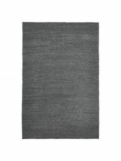 Acheter ✔️ Benuta Tapis en laine gris foncé tissé main Uno, larg. 120 x long. 170 cm (taille S) 🛒