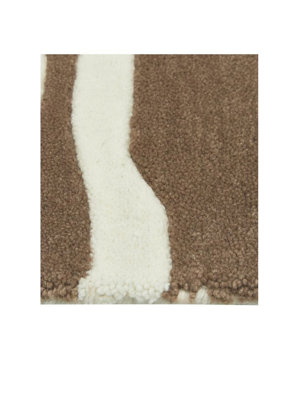 Offres 🎉 Westwing Collection Tapis en laine taupe tufté à la main Lando, larg. 80 x long. 150 cm (taille XS) ⭐ – Image 5