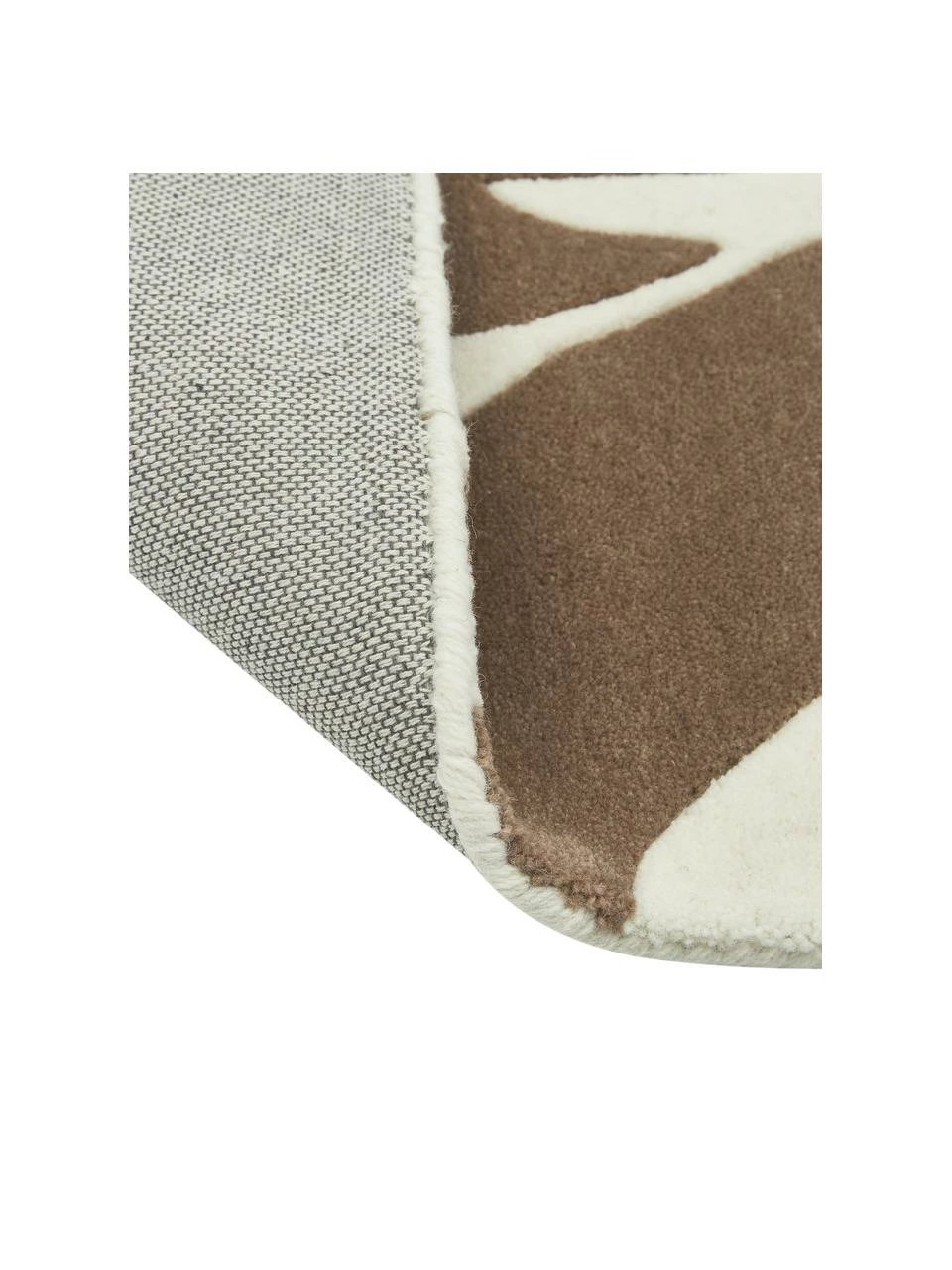 Offres 🎉 Westwing Collection Tapis en laine taupe tufté à la main Lando, larg. 80 x long. 150 cm (taille XS) ⭐ – Image 6