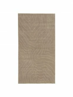Budget 🔥 Westwing Collection Tapis en laine taupe tufté main Aaron, larg. 80 x long. 150 cm (taille XS) ❤️