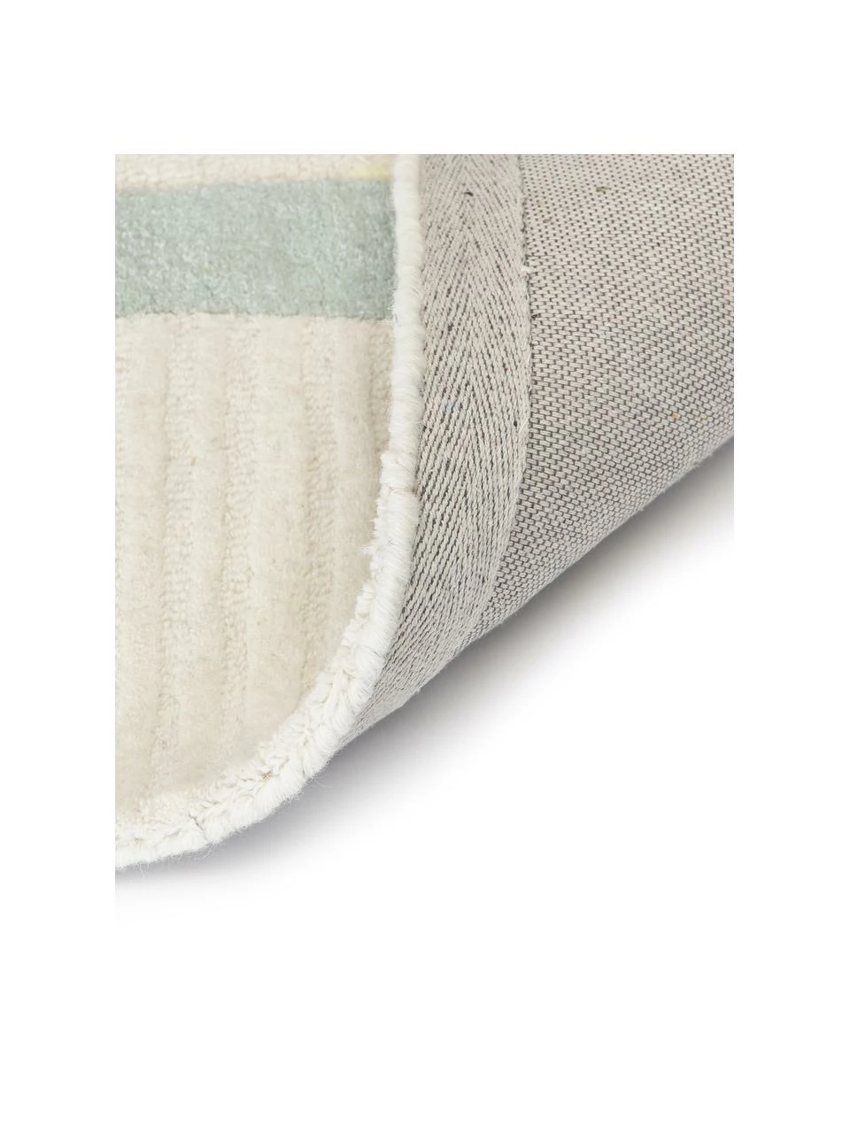 Nouveau ❤️ Westwing Collection Tapis en laine tufté main tons bleus Pierre, larg. 80 x long. 150 cm (taille XS) 😀 – Image 4