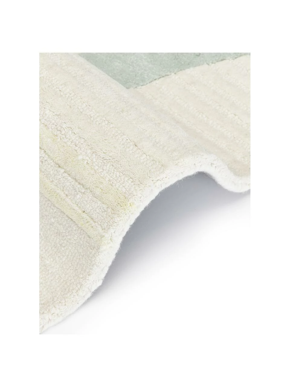 Nouveau ❤️ Westwing Collection Tapis en laine tufté main tons bleus Pierre, larg. 80 x long. 150 cm (taille XS) 😀 – Image 5