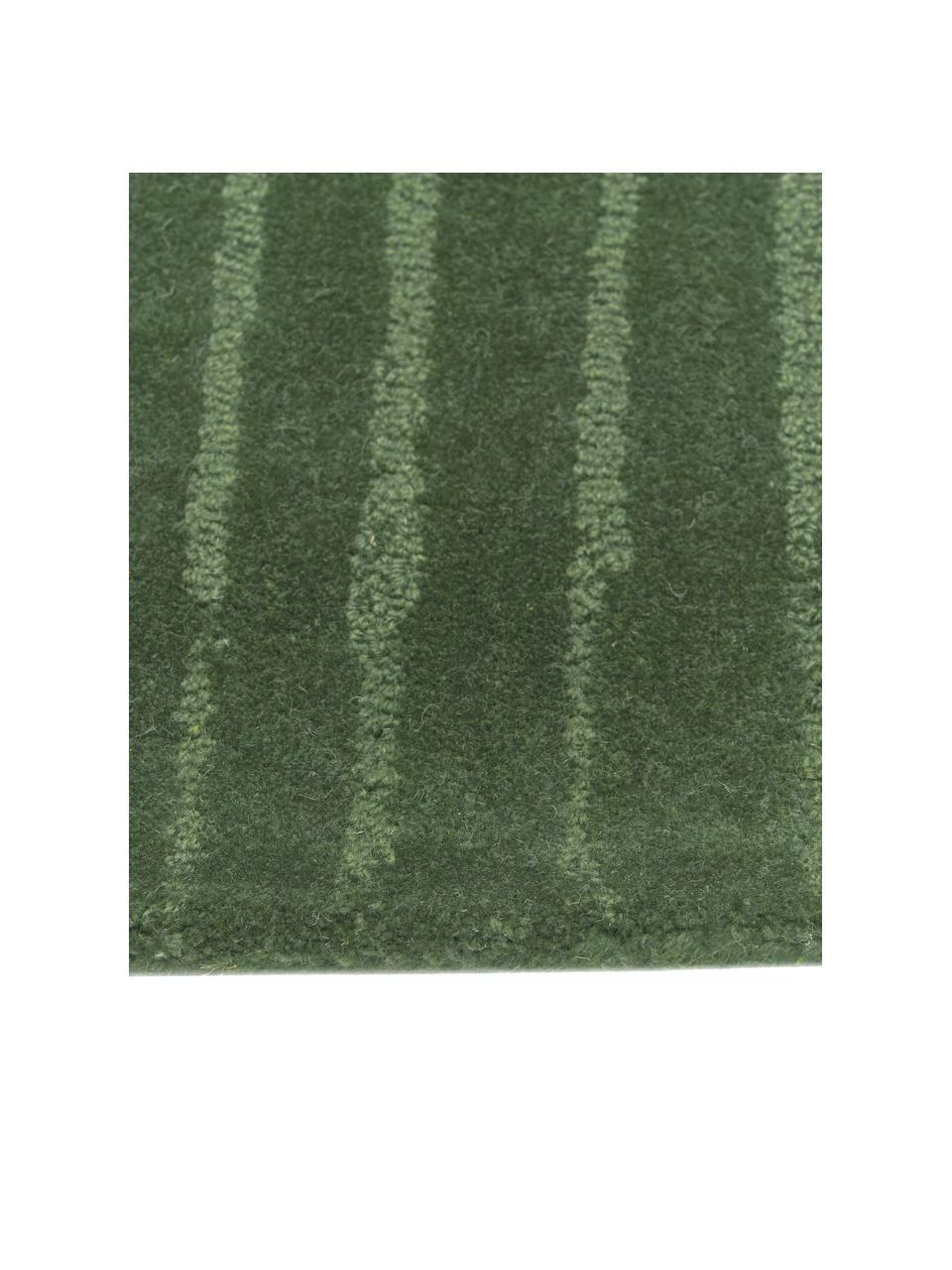 Tout neuf 🛒 Westwing Collection Tapis en laine vert foncé, tufté main Mason, larg. 80 x long. 150 cm (taille XS) 🎉 – Image 3