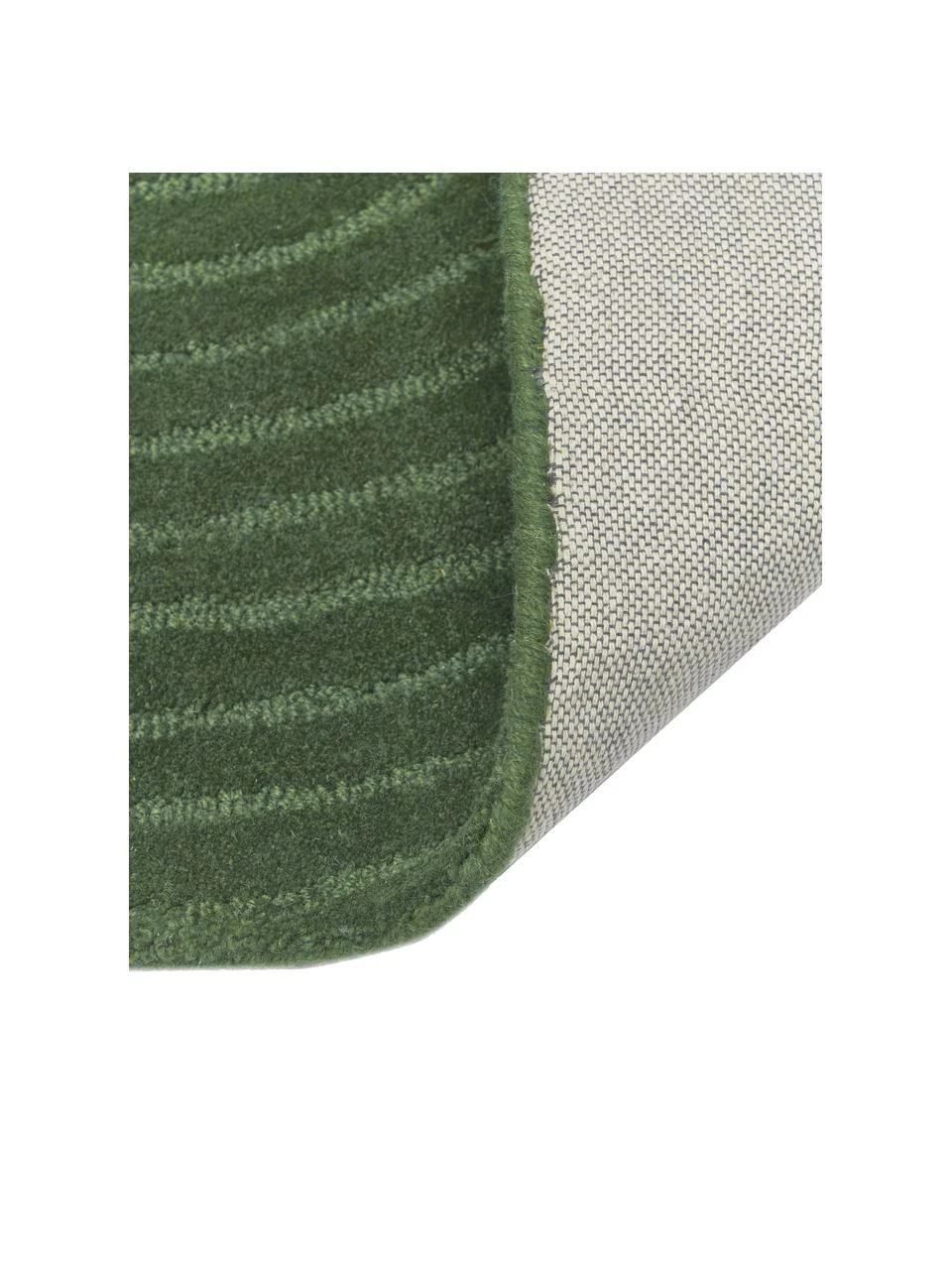 Tout neuf 🛒 Westwing Collection Tapis en laine vert foncé, tufté main Mason, larg. 80 x long. 150 cm (taille XS) 🎉 – Image 5