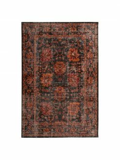 Budget 🔔 Tapis extérieur oriental gris orange My Tilas, larg. 80 x long. 150 cm (taille XS) 🥰