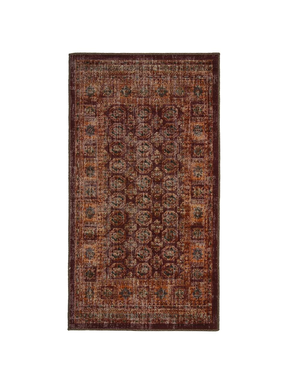 Promo 👏 Tapis extérieur oriental rouge orange My Tilas, larg. 80 x long. 150 cm (taille XS) 🌟